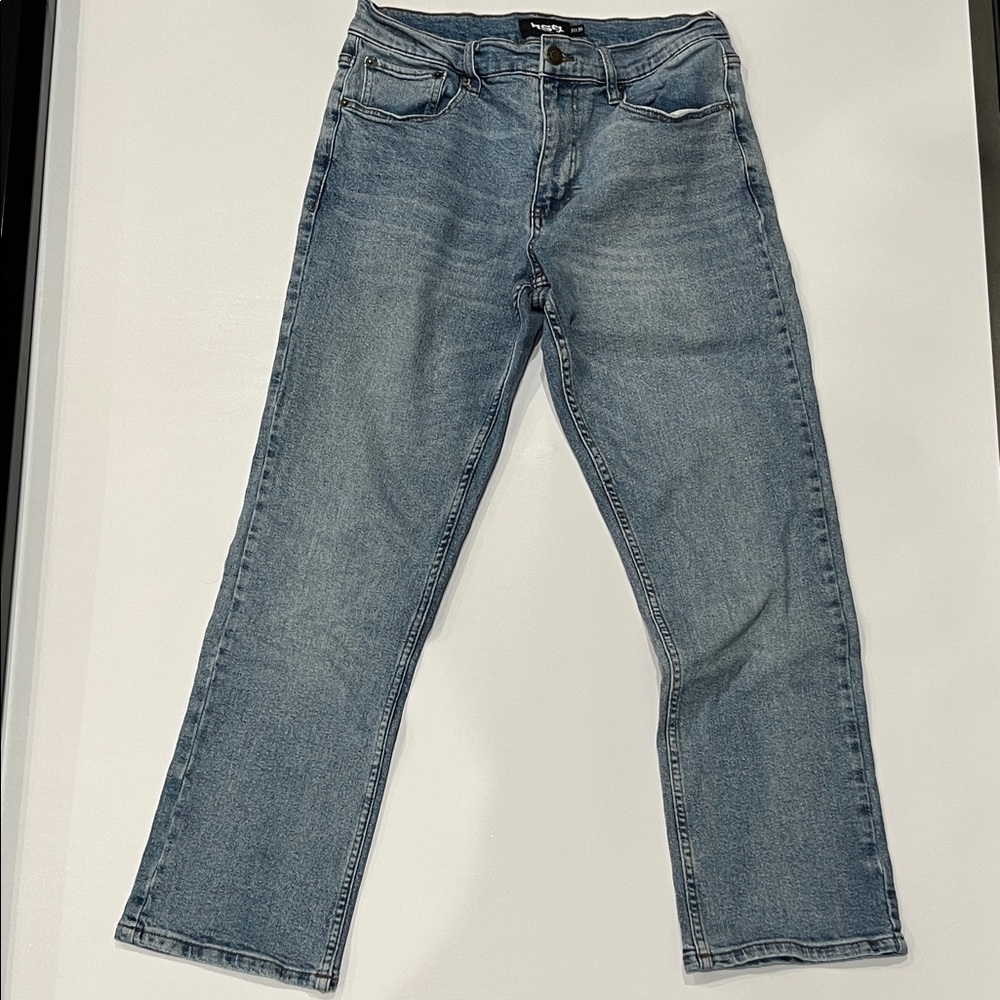 RSQ Men's Light Blue Straight Jeans